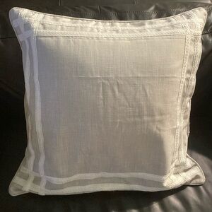 J. QUEEN NEW YORK, LAURELYNN Euro Sham, 26”x 26”, Dry Clean Only, Taupe NWT